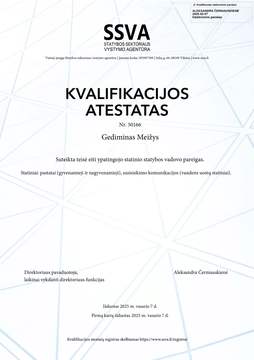 SSVA kvalifikacijos atestatas